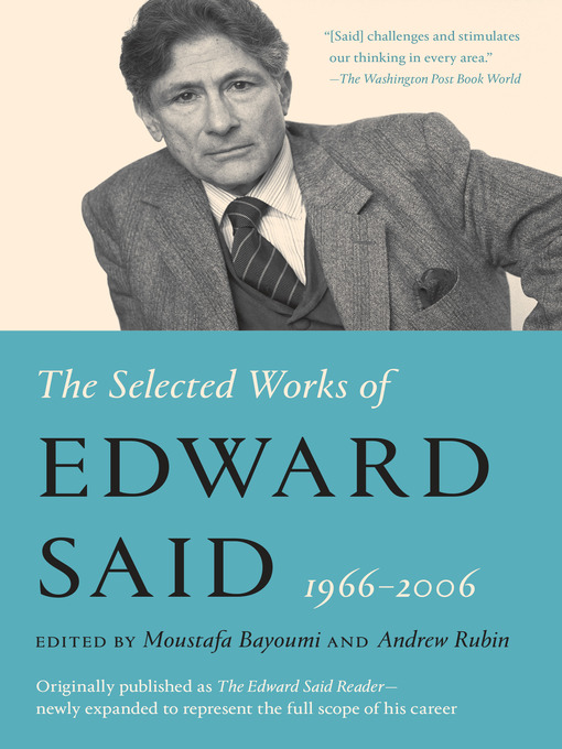 Title details for The Edward Said Reader by Edward W. Said - Wait list